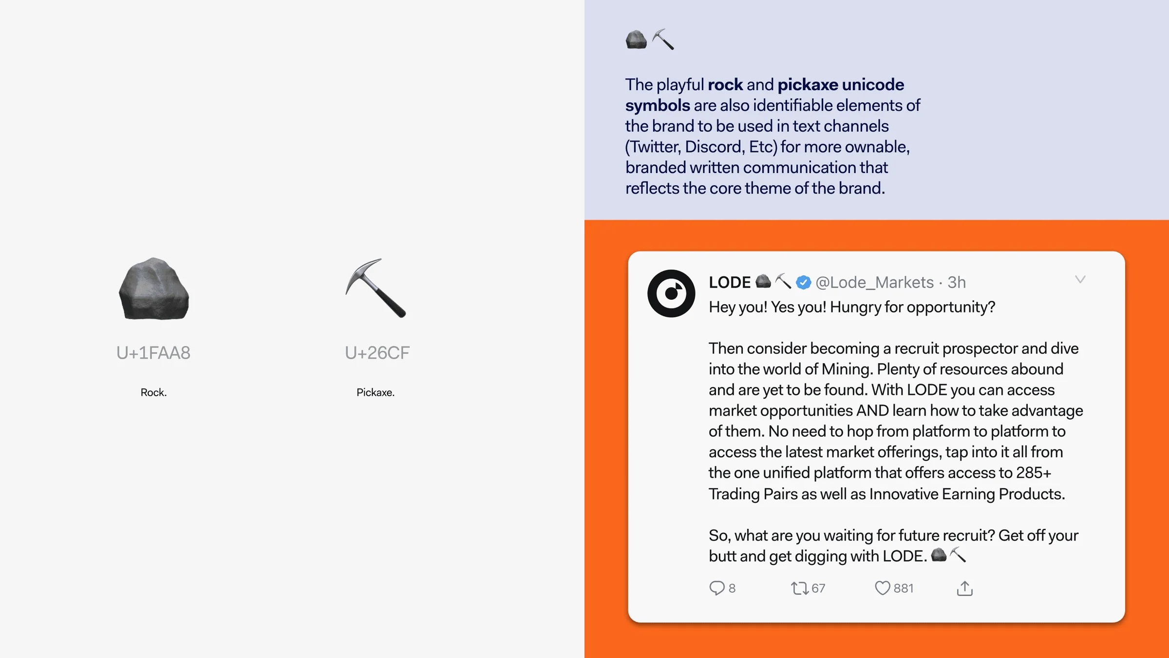 LODE: Lode Messaging Tone & Semiotics