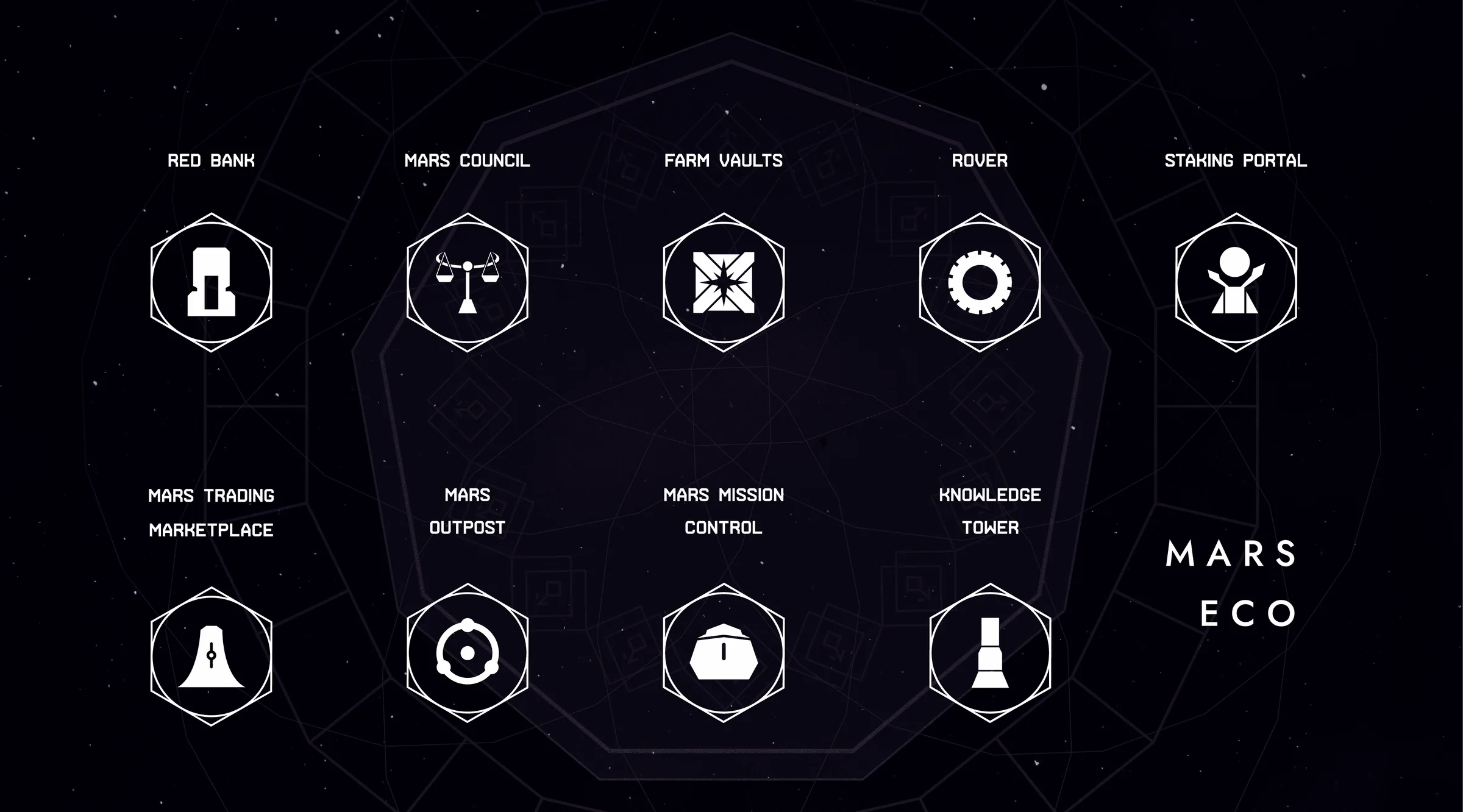 Mars Protocol: Mars Verticals Icons