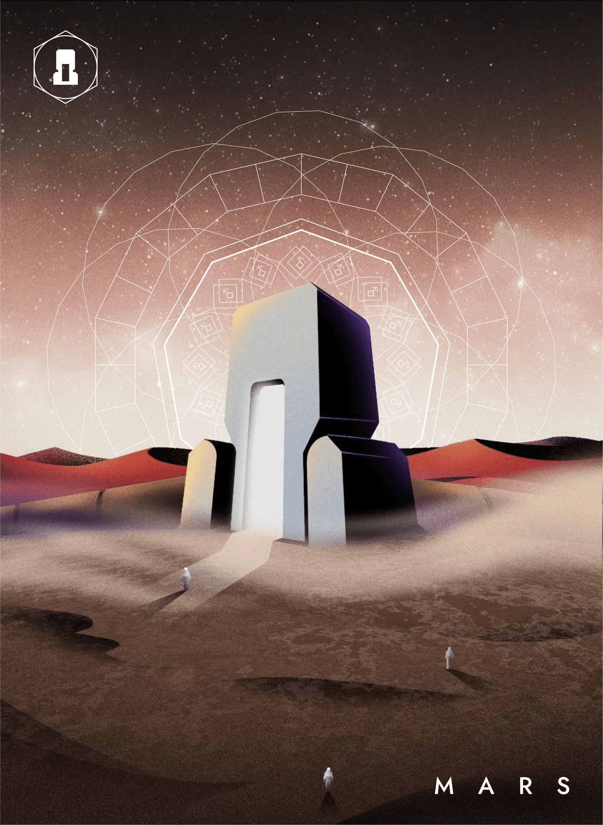 Mars Protocol: New Illustration Style - Mars - Red Bank w Icon